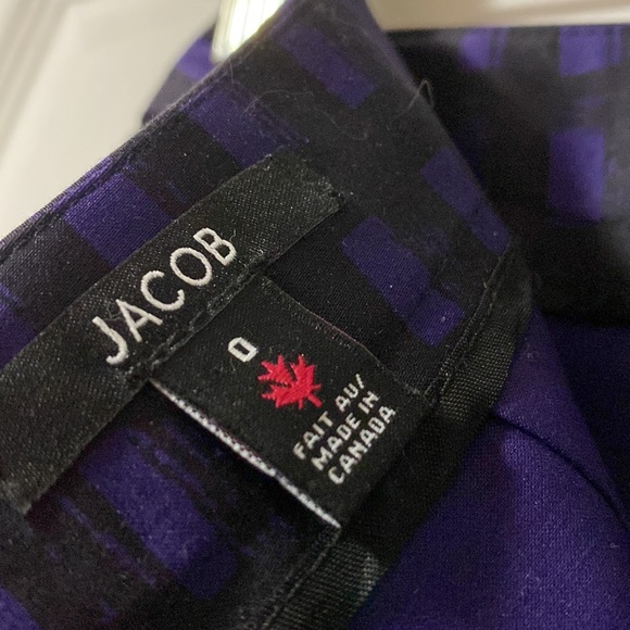 Jocob purple and black pencil skirt size 0 - Picture 4 of 6